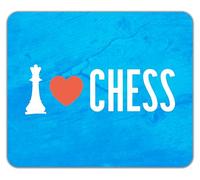 Shopagift I Love Chess Queen Piece Board Game Check Mate Mouse Mat Pad 24cm x 19cm