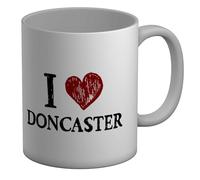 Shopagift I Love Doncaster Mug South Yorkshire Love Heart White 11oz Large Ceramic Cup
