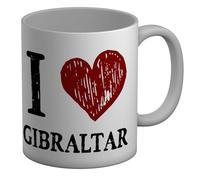 Shopagift I Love Gibraltar Mug The Rock White 11oz Large Ceramic Cup