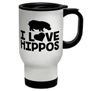 Shopagift I Love Hippo's Travel Mug Cup