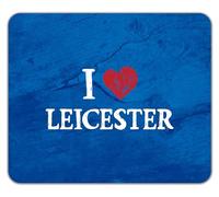 Shopagift I Love Leicester Mouse Mat Pad East Midlands Multiculturalism 24cm x 19cm