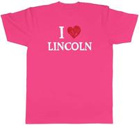 Shopagift I Love Lincoln Mens T-Shirt Roman Castle Cathedral Iron Age Tee