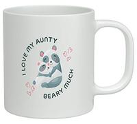 Shopagift I Love My Aunty Beary Much Cute Panda White 10oz Novelty Gift Mug Cup
