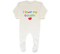 Shopagift I Love My Cousin Cute Baby Grow Romper Suit White