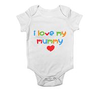 Shopagift I Love My Mummy Cute Baby Vest Bodysuit White