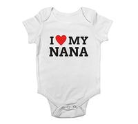 Shopagift I Love My Nana Baby Vest Nan Grandma Gran Bodysuit Gift White
