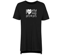 Shopagift I Love My Nanny Lots And Lots Nightie Nightshirt Black