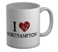 Shopagift I Love Northampton Mug Buckinghamshire Shoe Leather City White 11oz Large Ceramic Cup