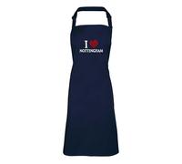 Shopagift I Love Nottingham Apron Mens Womens Cooking BBQ Chef DIY Cook - Navy