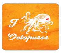 Shopagift I Love Octopuses Sea Creature Mouse Mat Pad 24cm x 19cm
