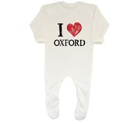Shopagift I Love Oxford Baby Grow Romper Suit University College Arts Science Boys Girls White