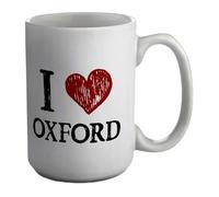 Shopagift I Love Oxford Mug University College Arts Science White 15oz Large Ceramic Cup