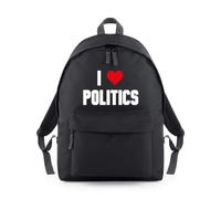Shopagift I Love Politics Government Laws Backpack Rucksack 18 Litres Capacity - 42cm x 31cm x 21cm