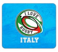 Shopagift I Love Rugby Italy Fan Supporter Mouse Mat Pad 24cm x 19cm