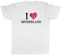 Shopagift I Love Sunderland Mens T-Shirt Fishing Port Ship Building Tee