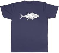 Shopagift I Love Tuna Fish Funny Mens T-Shirt Tee Navy Blue