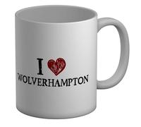 Shopagift I Love Wolverhampton Mug Historical Staffordshire Wool Trade White 11oz Large Ceramic Cup