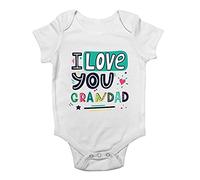 Shopagift I Love You Grandad Baby Grow Vest Bodysuit