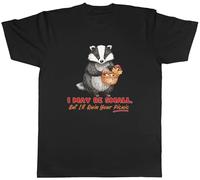 Shopagift I May Be Small But I'll Ruin Your Picnic Badger Mens T-Shirt Tee