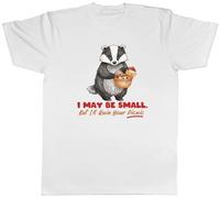 Shopagift I May Be Small But I'll Ruin Your Picnic Badger Mens T-Shirt Tee