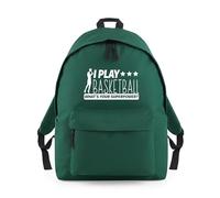 Shopagift I Play Basketball What's Your Superpower Funny Backpack Rucksack 18 Litres Capacity - 42cm x 31cm x 21cm