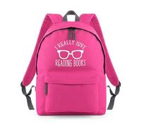 Shopagift I Really Love Reading Books Fiction Stories Backpack Rucksack 18 Litres Capacity - 42cm x 31cm x 21cm