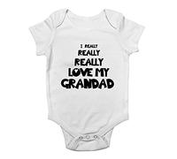 Shopagift I Really Really Love My Grandad Baby Grow Vest Bodysuit