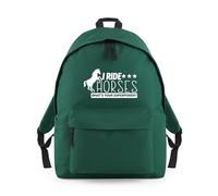 Shopagift I Ride Horses What's Your Super Power Equestrian Backpack Rucksack 18 Litres Capacity - 42cm x 31cm x 21cm