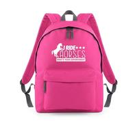 Shopagift I Ride Horses What's Your Super Power Equestrian Backpack Rucksack 18 Litres Capacity - 42cm x 31cm x 21cm