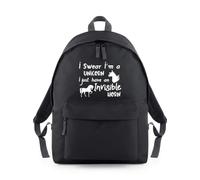 Shopagift I Swear I'm a Unicorn I have an Invisible Horn Backpack Rucksack 18 Litres Capacity - 42cm x 31cm x 21cm