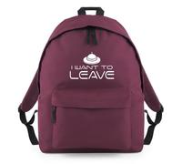 Shopagift I Want to Leave UFO Spaceship Aliens Backpack Rucksack 18 Litres Capacity - 42cm x 31cm x 21cm