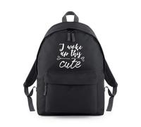 Shopagift I Woke Up This Cute Backpack Rucksack 18L Bag - 42 x 31 x 21cm