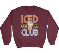 Shopagift Ice Coffee Club Sweatshirt Drinks Brew Dessert Like Unisex Jumper