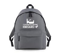 Shopagift I'd Rather be Chasing Dinosaurs Funny Backpack Rucksack 18 Litres Capacity - 42cm x 31cm x 21cm
