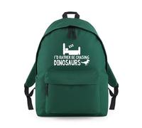 Shopagift I'd Rather be Chasing Dinosaurs Funny Backpack Rucksack 18 Litres Capacity - 42cm x 31cm x 21cm