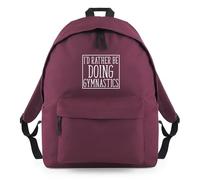 Shopagift I'd Rather be Doing Gymnastics Athlete Gymnast Backpack Rucksack 18 Litres Capacity - 42cm x 31cm x 21cm