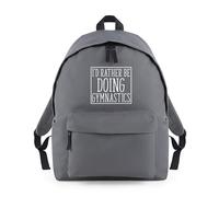 Shopagift I'd Rather be Doing Gymnastics Athlete Gymnast Backpack Rucksack 18 Litres Capacity - 42cm x 31cm x 21cm