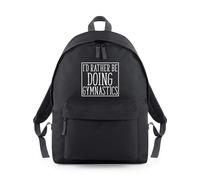 Shopagift I'd Rather be Doing Gymnastics Athlete Gymnast Backpack Rucksack 18 Litres Capacity - 42cm x 31cm x 21cm