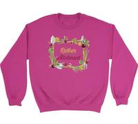 Shopagift I'd Rather be on my Allotment Garden Gardening Sweatshirt Unisex Jumper Pink