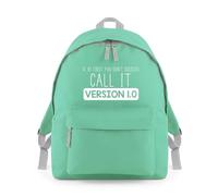 Shopagift If First You Don't Succeed Call It Version 1.0 Backpack Rucksack 18 Litres Capacity - 42cm x 31cm x 21cm