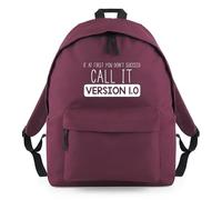 Shopagift If First You Don't Succeed Call It Version 1.0 Backpack Rucksack 18 Litres Capacity - 42cm x 31cm x 21cm