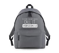 Shopagift If First You Don't Succeed Call It Version 1.0 Backpack Rucksack 18 Litres Capacity - 42cm x 31cm x 21cm