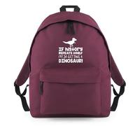 Shopagift If History Repeats Itself Im Getting a Dinosaur Backpack Rucksack 18 Litres Capacity - 42cm x 31cm x 21cm