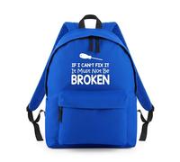 Shopagift If I Can't Fix it It Must Not Be Broken Funny Backpack Rucksack 18 Litres Capacity - 42cm x 31cm x 21cm