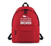 Shopagift If I Can't Fix it It Must Not Be Broken Funny Backpack Rucksack 18 Litres Capacity - 42cm x 31cm x 21cm