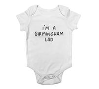Shopagift I'm a Bimingham Lad Baby Grow Vest Funny Brummie Bodysuit Boys Girls
