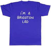 Shopagift I'm a Brighton Lad Mens T-Shirt East Sussex Tee Blue