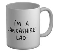 Shopagift I'm a Lancashire Lad Mug Funny Lancastrian White 11oz Large Ceramic Cup