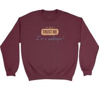 Shopagift I'm A Zookeeper Sweatshirt Safari Jungle Ranger Unisex Jumper Maroon