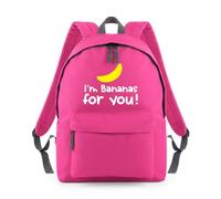Shopagift I'm Bananas For You Backpack Rucksack 18L Bag - 42 x 31 x 21cm